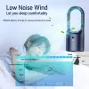 Fans Electric Rechargeable Fan Bladeless Floor Standing Fan Cooling Child Safety Tower 2000mah Fan Household Air Cooler 6 Gears