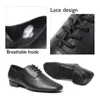 DKZSYIM Men Dance Shoes Latin Ballroom dance shoes Modern Indoor Shoes Men Tango Shoes Dance Sneaker For Boy heeled 2.5cm 240119