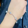 22071905 Women's Jewelry chain bracelet 4 grey akoya 7-7 5mm pearls sterling silver 925245n