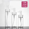 120ml 160ml 200ml Plastic cosmetic packaging PET lotion pump bottle high-end sub-bottling acrylic pump bottle hot sale Vudio Pdqsp