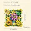 Blöcke 492PCS konservierte Blumen-Fotorahmen-Gebäude-Sonnenblumen-Rosen-Pflanzen-Blumenstrauß-Montagemodell-Ziegelsteine ldren's Christmas Giftvaiduryb