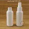 30pcs/Lot Promotion 50ml Plastic Spray Bottle White PET Atomizer Women Cosmetic 5/3OZ Container Perfume Refillable Packaging Lpwda