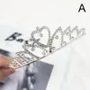 Akcesoria do włosów 1PC Princess Rhinestone Crowns Opaska na głowę błyszcząca ślubna korona grzebienia dziewczyny dzieci