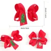 Acessórios de cabelo Oaoleer Natal Bordado Arco Clipes para Bebês Meninas Cor Sólida Árvore Boneco de Neve Santa Hairpin Crianças Headwear