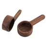 Cuillères de cuisine en bois en noyer Scoop de café Scoop Sugar Spoon Mesuring Tools Q940 0507