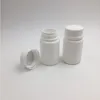 Conteneur de médicaments en HDPE 50cc, 50 pièces/lot, bouteille blanche en plastique avec bouchons inviolables, livraison gratuite, Dpqnh