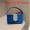 Torby wieczorowe 2024 Wedding Velevet Diamonds Clutch torebka Kobiety małe łańcuchowe torby na ramię torebki randki Blue Black B615