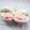 Anneau circulaire en forme de cochon en peluche pour gros intestin, corde en forme d'étoile à cinq branches, bande en cuir douce et mignonne pour fille, accessoires pour cheveux d'automne et d'hiver