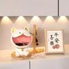 Decorative Figurines Creative Lucky Cat Key Storage Decoration Light Luxury Big Mouth Maneki Neko Home Porch Decorations