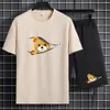 Survêtements pour hommes Summer Brand Design 3D Imprimé Bear T-shirt Costume Couple Casual Surdimensionné Rue Col Rond Jogging Campus