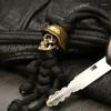 Porte-clés Creative Skull Soldats Porte-clés Lanyard Pendentifs Bijoux Personnalité Sac De Voiture Suspendu Porte-clés Charms Corde Tressée Paracord