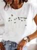 Damska koszulka moda z krótkim rękawem Sweet Trend 90s