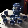 Conjuntos de chá 8 pçs cerâmica viagem chá chinês portátil osso china teaset gaiwan xícara de porcelana o conjunto de bule