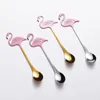 Kaffescoops 2 datorer Flamingo Stirring Spoon Scoop Kitchen för att dricka skedar Bar Metal Multifunktionell