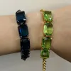 Bracelets 2024 New Trend 오리지널 덱스터라 팔찌 컷 보석 팔찌 밀레니니아 여성 파티 최고의 선물 밴드 로고