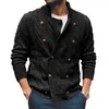 Pulls pour hommes Pull Manteau Manteaux Confortable Double Boutonnage Cadeau De Mode À Manches Longues Tissage Élégant Hiver Chaud Marque