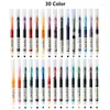 Set di penne gel colorate Fastdry 0,5 mm Nero Blu Ufficio scolastico Penne a sfera liquide diritte con rotolamento Penne Kawaii stazionarie