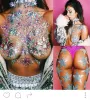 New Sexy Chest Crystal Resin Drill Tattoo Sticker Bar Music Festival Rhinestone Tattoo Stickers Carnival Party Chest Decoration ZZ