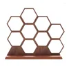 Jewelry Pouches Honeycomb Earrings Necklace Storage Rack Holder Stand Ear Studs Display Board