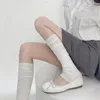 Mulheres meias estilos de balé doces garotas agitadas meias lolita kawaii capa de pé no joelho