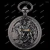 Pocket Watches Full-Automatic Mechanical Watch Roman Classic Retro Flip Carved Hollow Old Shanghai