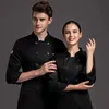 Others Apparel Food Service Long Sleeve Chef Jacket Professional Head Chef Uniform Restaurant Hotel Kitchen balck wihte Chef Uniform Chef Coat