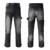 jeans viola firmati jeans da uomo moda hip-hop cerniera lavabile lettera jeans moda retrò design da uomo moto ciclismo jeans slim taglia 28-40.888