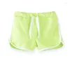 Shorts Kids Girls Summer Cotton Candy Color Boys Sports Short Loose Casual Pants Trousers Beach Children