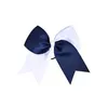 Haarschmuck 20 Stück/8 zweifarbige große Cheer Bows Pferdeschwanzhalter handgefertigt für Teenager-Mädchen Softball Cheerleader Sport Bow Drop Deli Otqlk