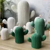 3D vlees cactus plant gips mal woondecoratie decoratieve kaarsen schimmel Succulente cactus Kaars vormen simulator T200703288G