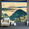 Tapeçarias Monte Fuji Japão Tapeçaria Arte Impressão A Grande Onda de Kanagawa Decoração de Suspensão de Parede Casa Japonesa