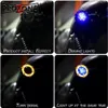 Two-color Modification Round Motorcycle Turn Signal Light Sequence Flasher Accessories LED Strips293g