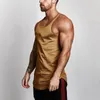 Tanktops voor heren Muscleguys Mesh Fitnesskleding 2024 Zomer Spiervest Sportscholen Stringer Tanktop Canottiere Bodybuiding Mouwloos