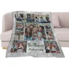 Personalizzata con foto Testo Coperte Immagine personalizzata Baby Fathers Mothers Friends Lovers Dog Pets Coperta di flanella di Halloween personalizzata p x