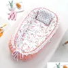 Baby Cribs Playpen Travel Nest Portable Bed Cradle Newborn Crib Fence For Kids Bassinet Drop Delivery Maternity Nursery Bedding Ot61U