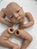 19inches bebe Reborn 인형 키트 Levi Bonnie Lifelike 실제 부드러운 터치 미완료되지 않은 인형 부품 240123