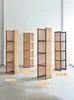 Dekorativa plattor Vintage Vine Weaving Shelf Solid Wood Display Creative Floor to Bookhelf For Small Homestay Units