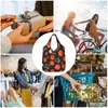 Shopping Bags Basketball And Hoops Women's Casual Shoulder Bag Large Capacity Tote Portable Storage Foldable Handbags