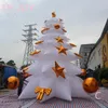 бесплатная доставка, активный отдых на свежем воздухе, белая рождественская надувная елка высотой 6 м/8 м, надувной рождественский шар со светодиодной подсветкой для мероприятия