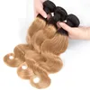 Ombre 1B/27 Brazilian Human Remy Virgin Hair Body Wave Hair Weaves 100g/bundle Double Wefts 3Bundles/lot