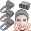 Femmes réglable SPA bandeau Facial bain maquillage bandeau de cheveux bandeaux pour le lavage du visage doux éponge cheveux maquillage accessoires