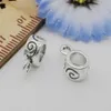 500 st mycket silverpläterad borgen distanspärlor charms hänge för diy smycken gör fynd 12x8mm290h