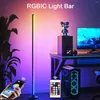 Night Lights SMART LED Light Bars 120 cm Music Sync Golvlampan App Control Color Changing For Bedroom Living Room Gaming