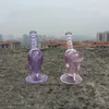 Latest Colorful Pink Purple Smoking Bubbler Thick Glass Pipes Portable LOVE Arrow Style Dry Herb Tobacco Filter Cigarette Holder Tube Waterpipe Bubble Hand Bong DHL