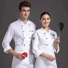 Others Apparel Food Service Long Sleeve Chef Jacket Professional Head Chef Uniform Restaurant Hotel Kitchen balck wihte Chef Uniform Chef Coat