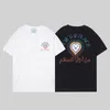 Heavy Made USA Men Peace Stampa colorata Love Heart Tee Donna Amanti Hip Hop T-shirt a maniche corte 24ss 0130