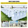 Chair Covers 50pcs 100Pcs Wedding Spandex Stretch Slipcover For Restaurant Banquet El Dining Party Universal Cover