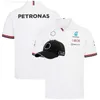 Polos New Fashion MeCedes Malaysia National F1 Racing Racing Mens Polo Jacket koszulka Koszulka Casual Poloshirts T-shirt Rozdaj kapelusz biały lub czarny