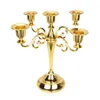 Silver Gold 3 5 Arms Metal Candlestick Holder Pillar Candle Holder White Candle Stand Wedding Candlestick Candelabra Stand Decor Y193k