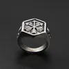 Vintage Viking Arrow Ring Punk 316L Stainless Steel Compass Men Fashion Hip Hop Hippie Jewelry Drop Store Cluster Rings219v